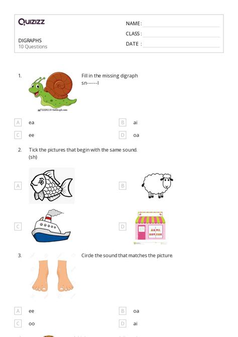 50+ Vowel Digraphs worksheets for Kindergarten on Quizizz | Free ...