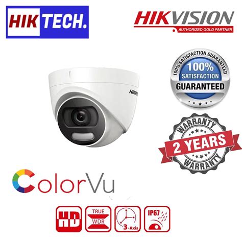 Hikvision Ds Ce Dft Fc Mp Colorvu Full Time Color Fixed Turret