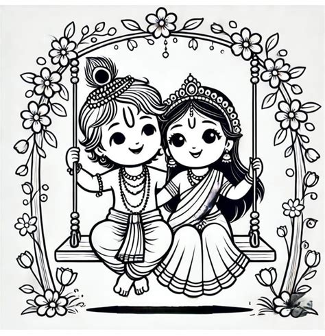 Radha Krishna Drawing Easy Bal Krishna Drawing Ideas And Stunning