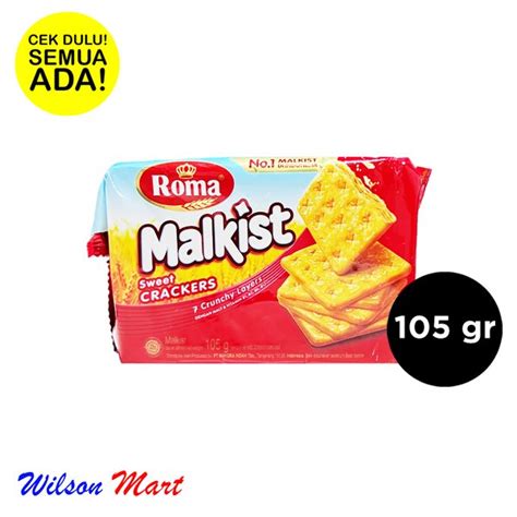 Jual ROMA MALKIST CRACKERS 105 GRAM Di Lapak Wilson Mart Bukalapak