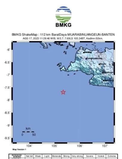 Gempa Magnitudo Guncang Banten Kalimantan Post