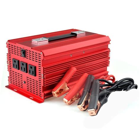 BESTEK Upgraded 2000W Car Power Inverter 3 AC Outlets 12V DC to 110V AC Car Inverter with Car ...