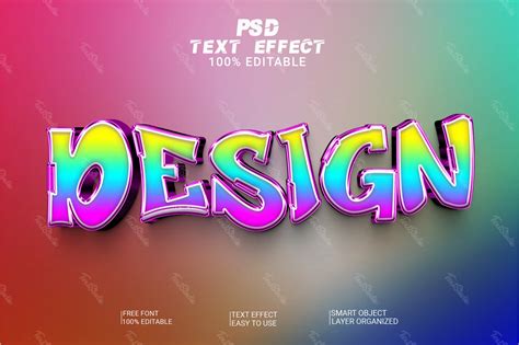 Design jeu vidéo graffiti multicolore effet texte 3d Fichier PSD