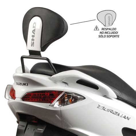 SOPORTE RESPALDO SHAD SUZUKI BURGMAN COLOR Negro TALLA TALLA ÚNICA