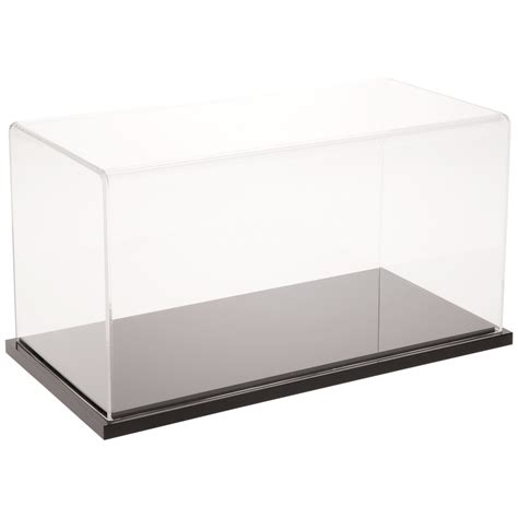 Plymor Clear Acrylic Display Case With Hardwood Base W X D X