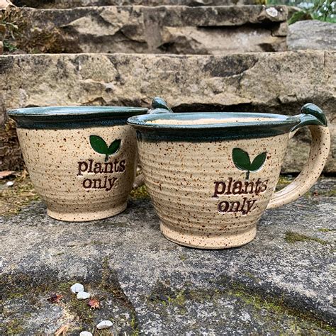 Stoneware Soup Mug Plants Only