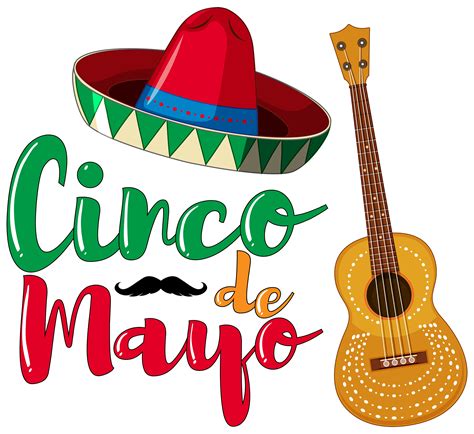 Cinco De Mayo Poster Design With Hat And Guitar 300977 Vector Art At