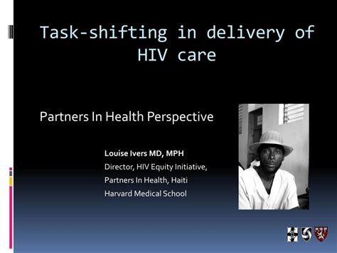 PPT Task Shifting In Delivery Of HIV Care PowerPoint Presentation