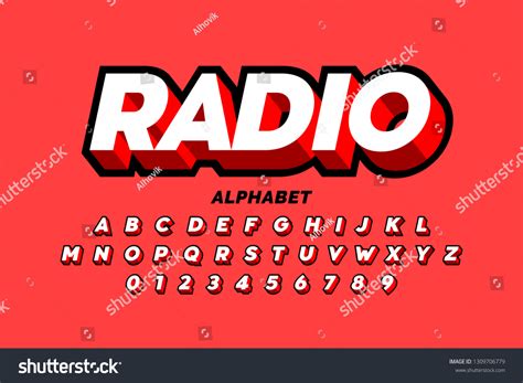 Retro Style Font Design Alphabet Letters Stock Vector Royalty Free