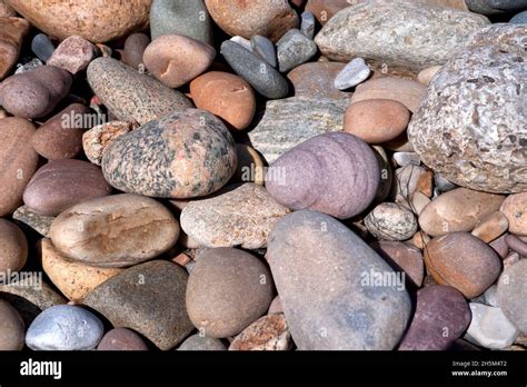 Collection Of Colorful Beach Rocks Stock Photo Alamy