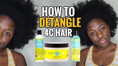 How To Finger Detangle Natural Hair Quick Curls Blueberry Bliss Demo Youtube