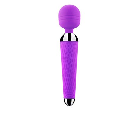 Super Powerful Rechargeable Clit Vibrator Massager Wand Adult Sex Toy For Women Purple Catch