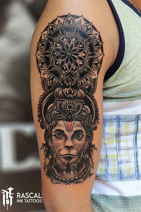 Hanuman tattoo design | Spiritual tattoos hindu, Bajrangbali tattoo ...