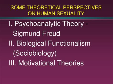 Ppt Some Theoretical Perspectives On Human Sexuality Powerpoint