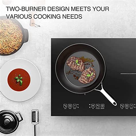 Vbgk Double Induction Cooktop 4000w Countertop Burner Hot Plate Lcd Sensor Touch Energy Saving