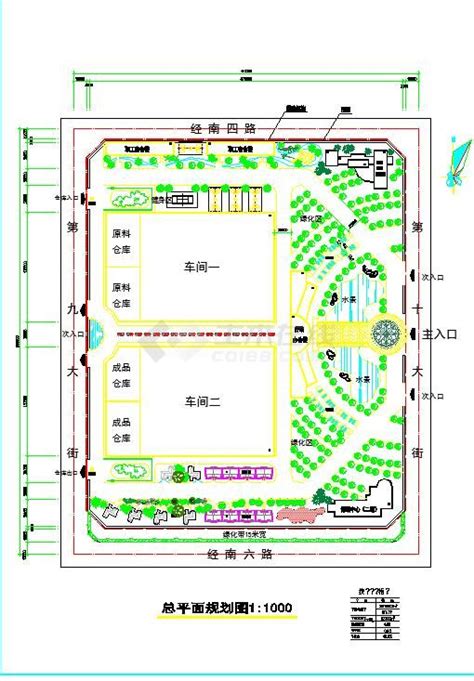 某产业园区总平面规划图（节点详细）通用节点详图土木在线