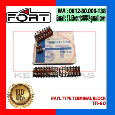 Jual Terminal Block Fort Tr A Model Kasuga Coklat Rail