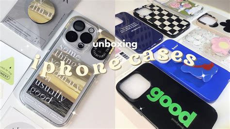 Unboxing Iphone 14 Pro Aesthetic Case Haul Cuteunique Design 🧸 Youtube