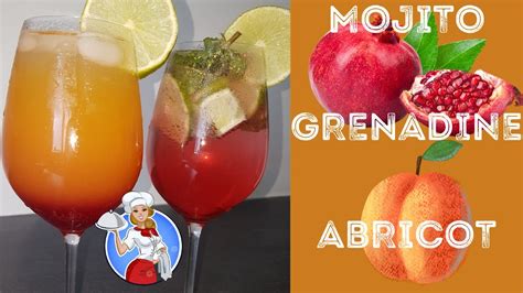 Mojito Grenadine Abricot Cocktail Sans Alcool Recette Facile