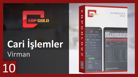 ERPGOLDV2 Cari İşlemler Virman İşlemi YouTube