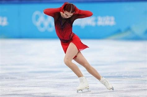 Olympics 2022 Alexandra Trusova Frida SP Russian Figure Skater