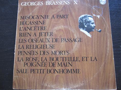 Georges Brassens Misogynie Part Album X Vinyle Tours Georges