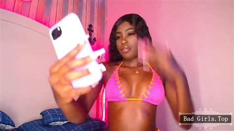 Busty Slim Ebony Teen Perfect Big Booty Ass Tease