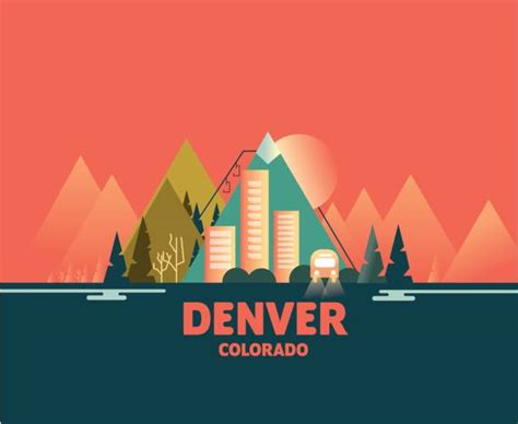 Rocky Mountains Colorado Illustrations Royalty Free Vector Graphics