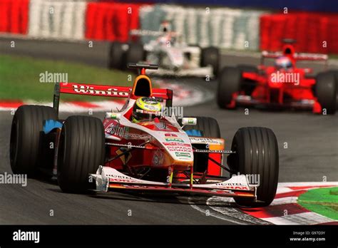 Ralf Schumacher Leads Mika Salo Rubens Barrichello On Way Place Hi Res