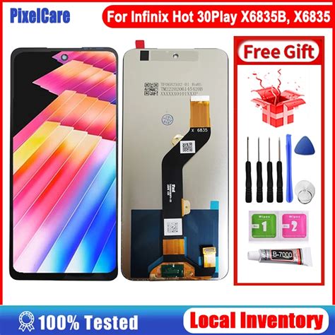 Original Lcd With Frame For Infinix Hot 30 Play X6835b X6835 Hot 30