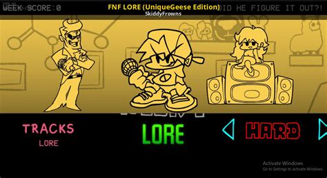 Fnf Lore Uniquegeese Edition Friday Night Funkin Mods