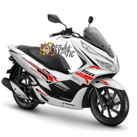 Jual Striping Cutting Sticker Honda Pcx Putih Kode Produk Cspc