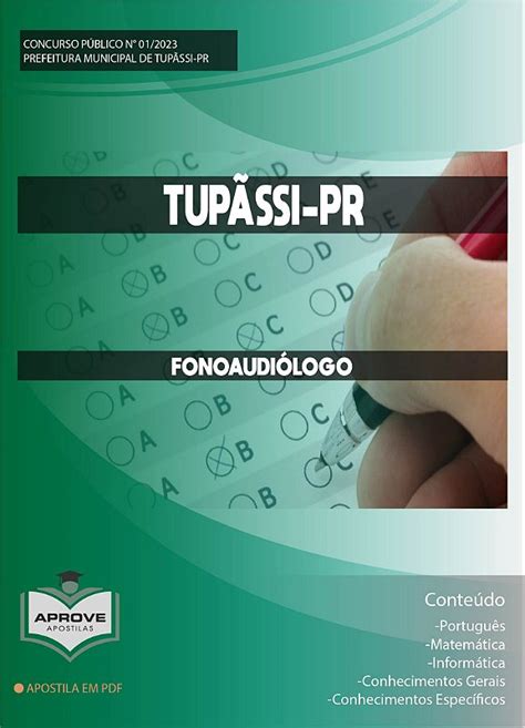 Apostila Tup Ssi Fonoaudi Logo Aprove Apostilas