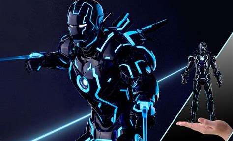 Neon Tech Iron Man Mark IV Figure By Hot Toys