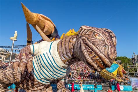 Dinosaur Hot Air Balloon Looking Up Into The Inside Stock Image Image