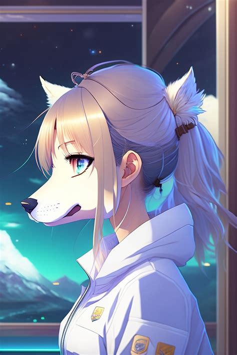 Anime Snow Wolf Girl