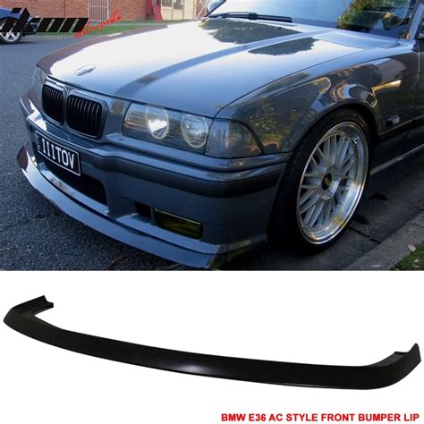 Compatible With 92 98 Bmw E36 M3 Only 2dr 4dr Ac Style Front Bumper Lip Spoiler Urethane Pu