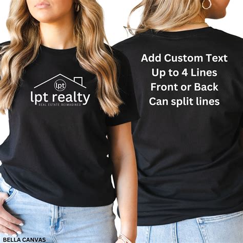 Customizable Lpt Realty Logo With Roof Unisex T-shirt Add - Etsy