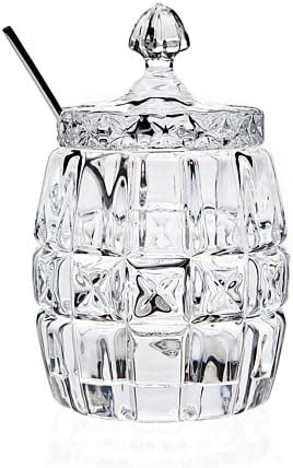 Amazon Godinger Windsor Jam Honey Jar With Spoon Clear Canning