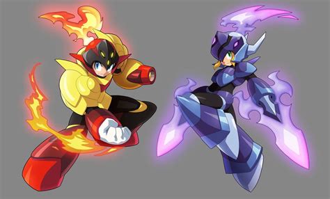 Megaman And Roll Armarouge And Ceruledge Armor By Ultimatemaverickx