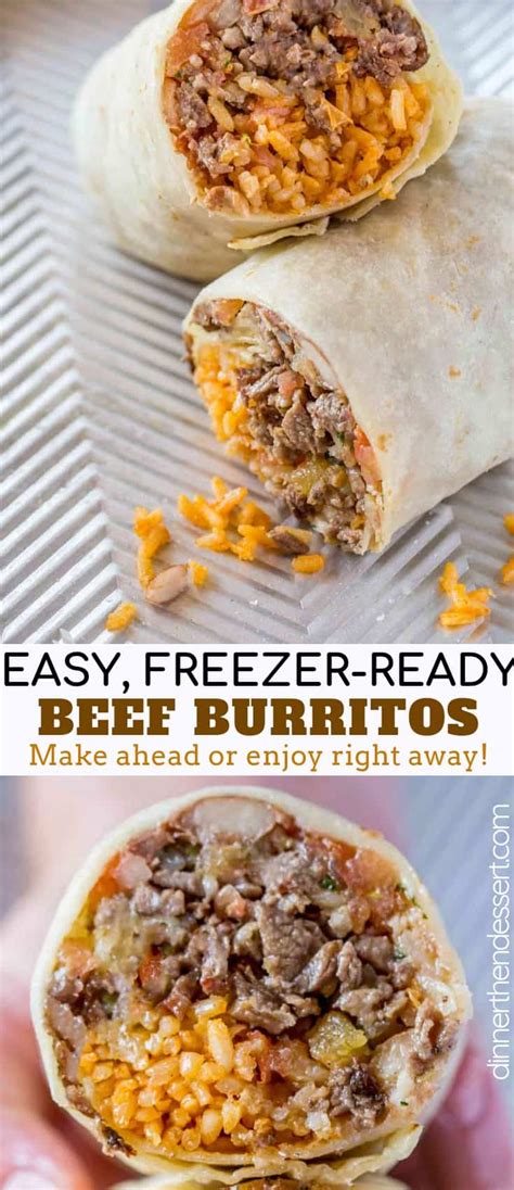 Easy Ground Beef Burrito Recipe Dinner Then Dessert