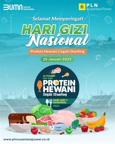 Selamat Hari Gizi Nasional 2023 PLN Nusantara Power