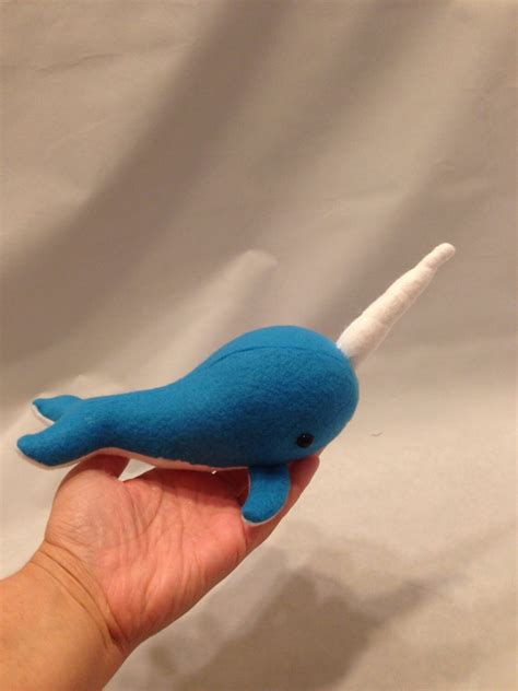 Large And Mini Stuffed Narwhalchoose Your Colorsnarwhal Etsy