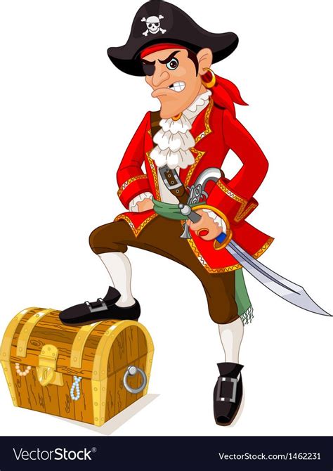 Cartoon pirate Royalty Free Vector Image VectorStock Пираты