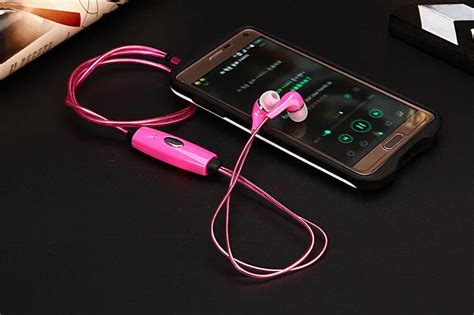 Glow In The Dark Earphones Led Earbuds Luminous Glow Headphones Led Flashing Light Headset