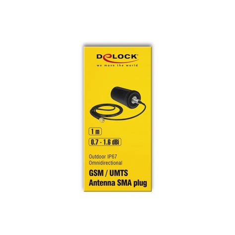 Delock Antenne Gsm Umts Sma Stecker Dbi Outdoor Schwarz Wlan