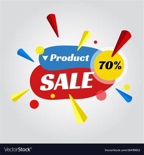 Price tag for sale promotion Royalty Free Vector Image