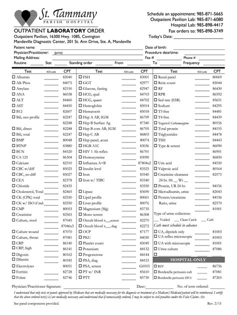 Lab Order Form Fill Online Printable Fillable Blank Pdffiller