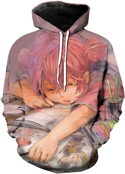 Sweat À Capuche Anime Pour Garçons Et Filles Avec Impression 3d Sweat À