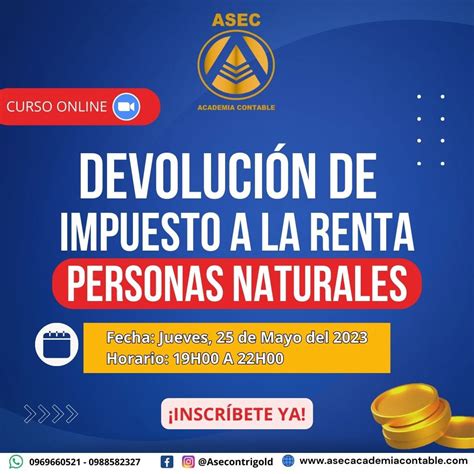 Devoluci N De Impuesto A La Renta Personas Naturales Asec